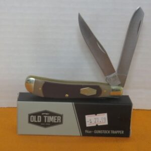 SCHRADE OLD TIMER 94OT GUNSTOCK TRAPPER POCKET KNIFE 2 BLADES